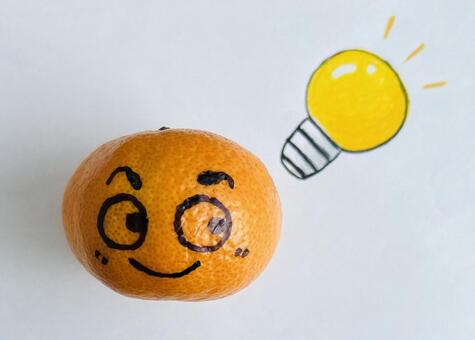 ひらめき 喜び,みかん,柑橘類の写真素材