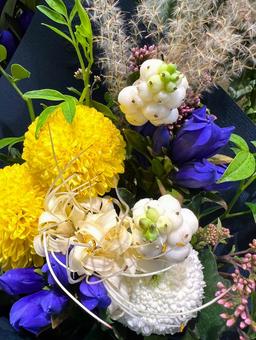 秋の花 秋の花 秋,花,アレンジメントの写真素材