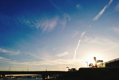 夕暮れの空 夕暮れの空の写真