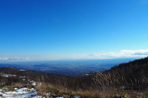 地蔵岳から関東平野 地蔵岳から関東平野の写真