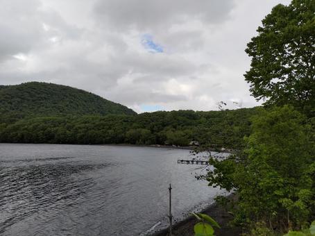 支笏湖 支笏湖 景色,風景,支笏湖の写真素材