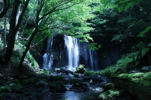 達沢不動滝 達沢不動滝 達沢不動滝,マイナスイオン,猪苗代の写真素材