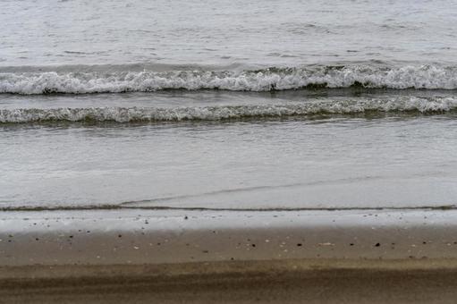 曇天の海 曇天の海の写真