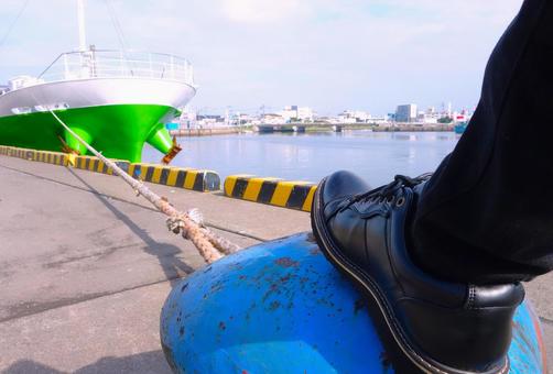 マドロスのSHOES マドロスのSHOES 港,係船柱,ビットの写真素材