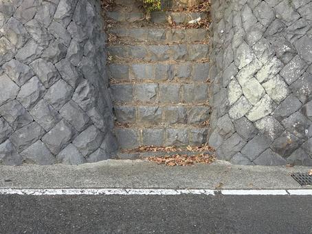 石の階段 石の階段の写真