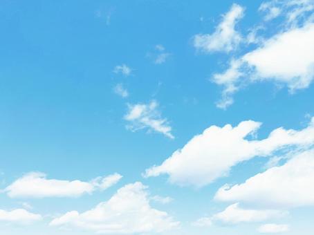 青空と雲 青空と雲の写真