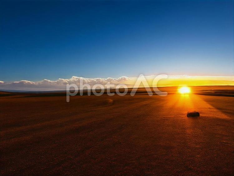 幻想的な風景5（日没） 風景,夕日,日没の写真素材