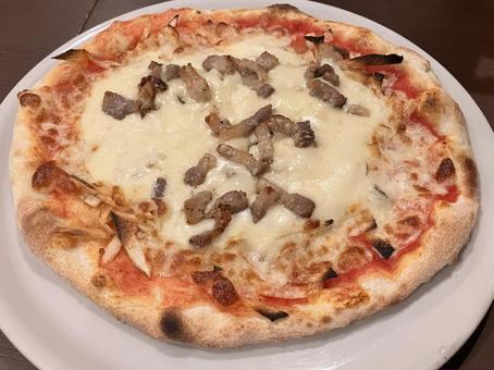 ピザ ピザ ピザ,イタリアン,マルゲリータの写真素材