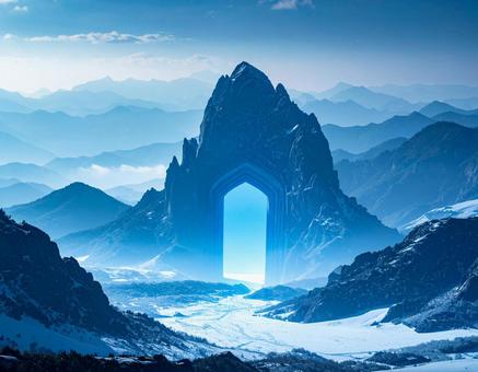 扉のある山 扉のある山の写真