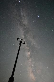 天の川 天の川 夜空,夜景,天体の写真素材
