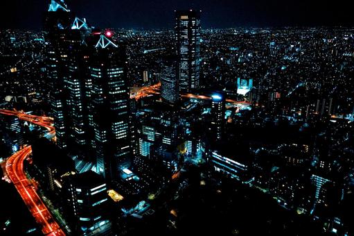 東京の煌めく夜景 東京の煌めく夜景の写真