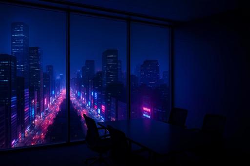 エモーショナルな都市の夜景 エモーショナルな都市の夜景の写真