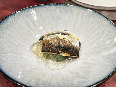 美味しそうなにしんの酢の物のジュレがけ 美味しそうなにしんの酢の物のジュレがけ ニシン,ジュレ,お洒落の写真素材