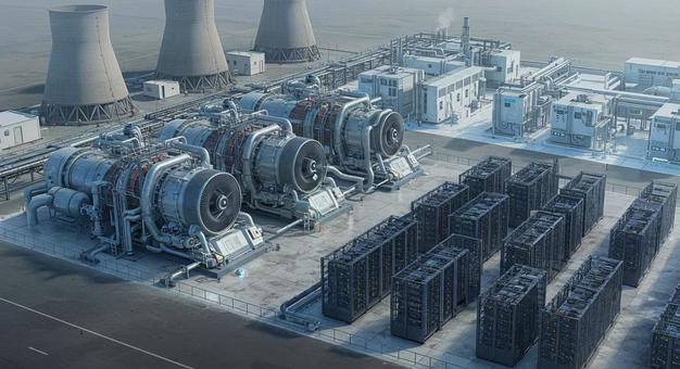 LNG 冷却データセンター 複合プラント LNG 冷却データセンター 複合プラントの写真