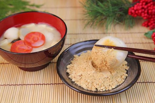 きなこ雑煮 きなこ雑煮 きなこ雑煮,きな粉,雑煮の写真素材