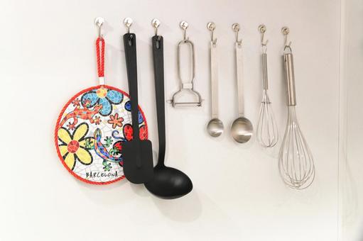 キッチン用品のイメージ キッチン,キッチン用品,鍋敷きの写真素材