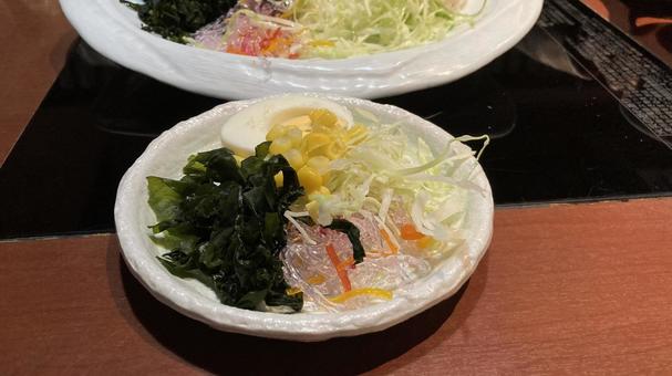 野菜と海藻サラダ 野菜たっぷり,サラダ,海藻の写真素材