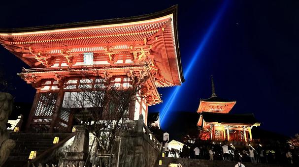 夜の清水寺12 夜の清水寺12 夜,清水寺,清水の写真素材