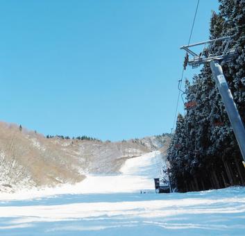 スキー場 雪,ゲレンデ,コースの写真素材