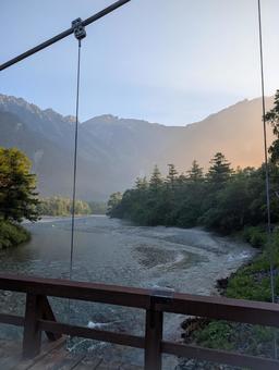 朝の河童橋 朝の河童橋の写真