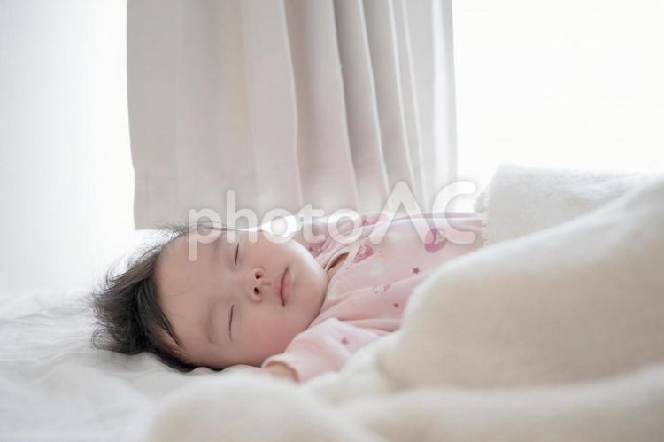 赤ちゃん 赤ちゃん,寝る,眠るの写真素材