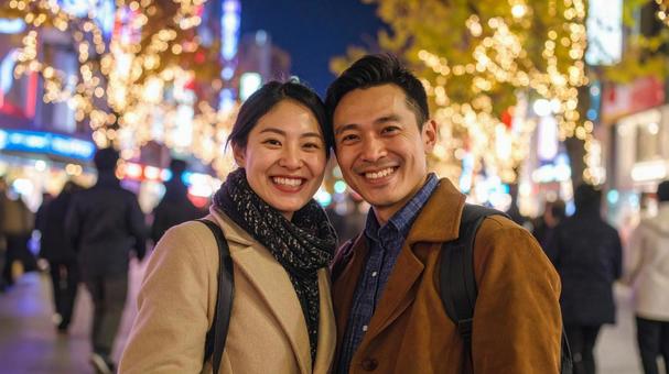 若いカップル 日本人B 若いカップル 日本人Bの写真