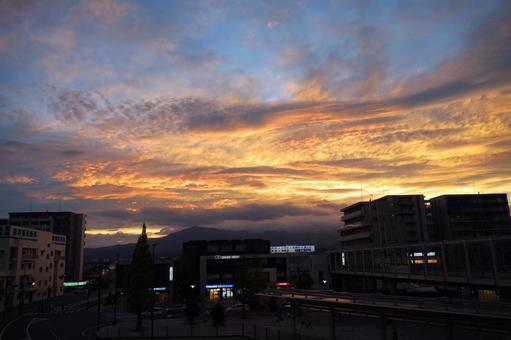 ドラマチックな夕焼け空 ドラマチックな夕焼け空の写真
