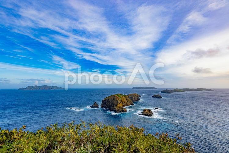 母島・小富士　山頂から望む絶景 小富士,山,小笠原諸島の写真素材