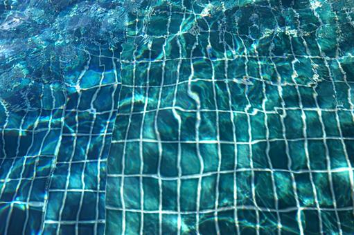 プールの水面模様 プールの水面模様の写真