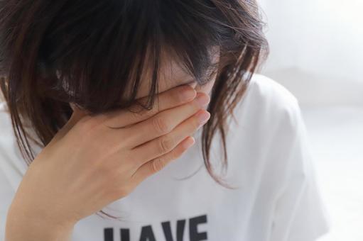 落ち込む女性 うつ病イメージ 落ち込む女性 うつ病イメージ 落ち込む,うつ病,ハラスメントの写真素材