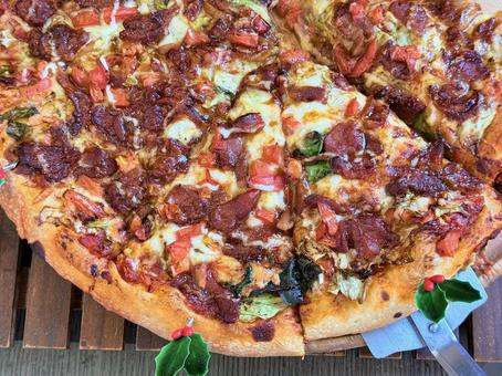 ピザ パン,ピザパン,パン屋の写真素材