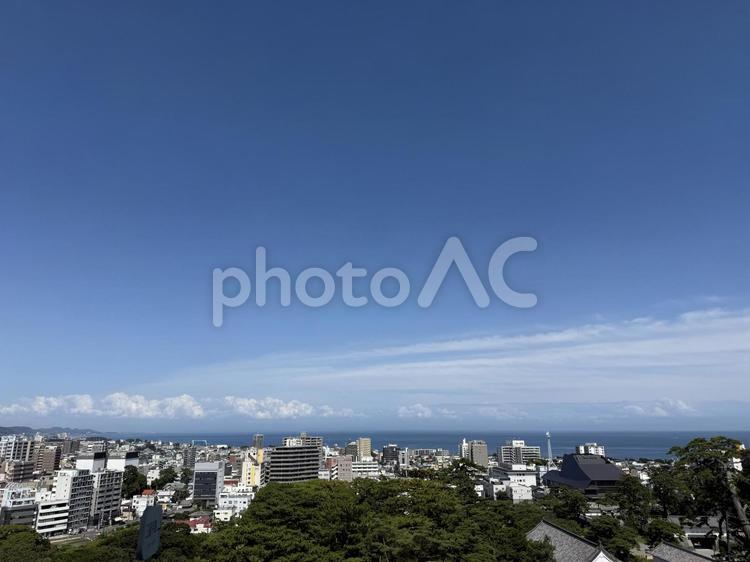 小田原の街 街,空,旅の写真素材