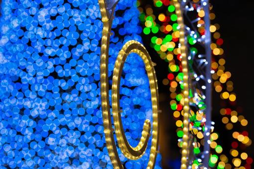 クリスマスのイルミネーション クリスマス,イルミネーション,ライトアップの写真素材