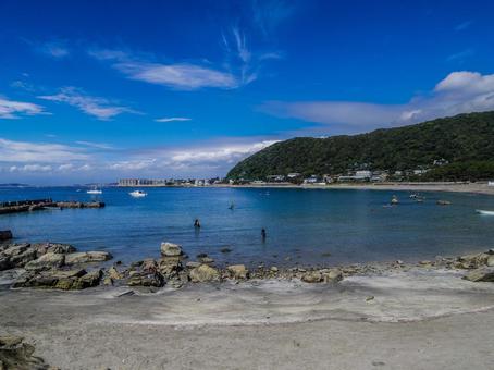 【神奈川県】葉山町の一色海岸 【神奈川県】葉山町の一色海岸 葉山町,一色海岸,葉山の写真素材