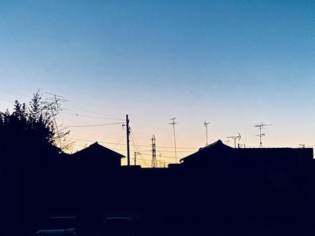 夕方の空 夕方の空の写真