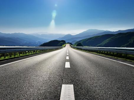 舗装道路_AS000004 舗装道路_AS000004の写真