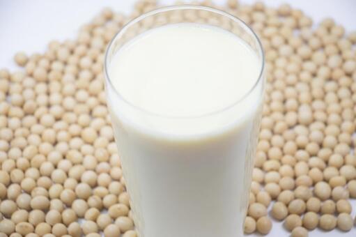 豆乳 豆乳,大豆,健康の写真素材