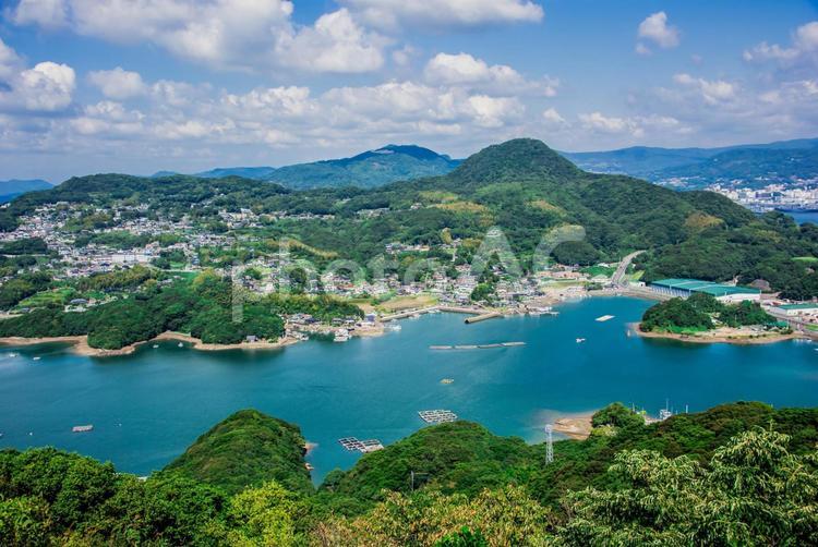 【長崎県】展開峰・九十九島 展開峰,九十九島,長崎県の写真素材
