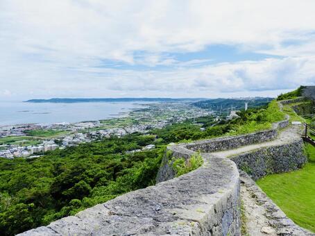 世界遺産中城城二の郭5 中城城,グスク,城跡の写真素材