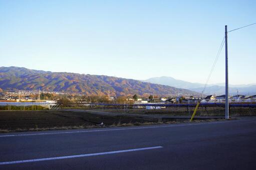 箕輪町の風景　秋　2 箕輪町,長野県,みのわの写真素材