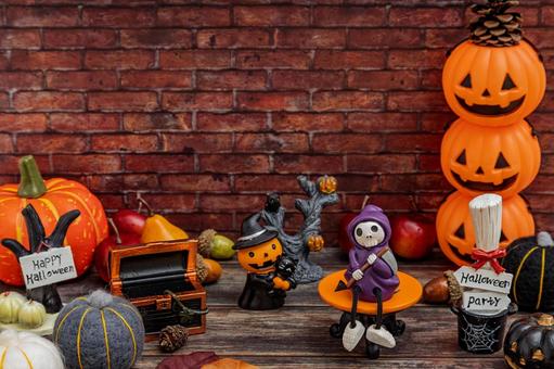 ハロウィーンの飾り付け ハロウィン,ゴースト,骸骨の写真素材