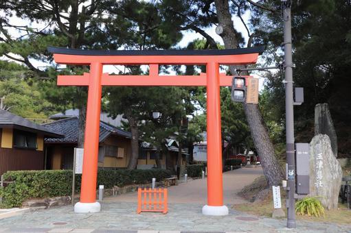 玉津島神社　南大鳥居 玉津島神社,南大鳥居,鳥居の写真素材