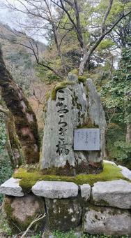 山中温泉こおろぎ橋の石碑（石川県加賀市） 山中温泉,こおろぎ橋,石川県の写真素材