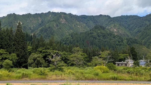 福島県奥会津の風景 福島県奥会津の風景 風景,山,自然の写真素材