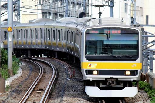 E231 series running on the Sobu Line, JPG E231 series running on the Sobu Line, JPG