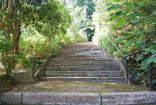 古い石段 古い石段の写真