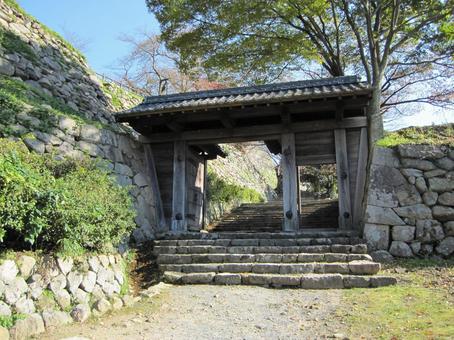 鳥取城 西坂下御門 鳥取城 西坂下御門 鳥取城,久松山城,兵糧攻めの写真素材