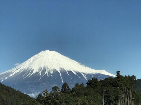 青空と富士山 青空と富士山の写真
