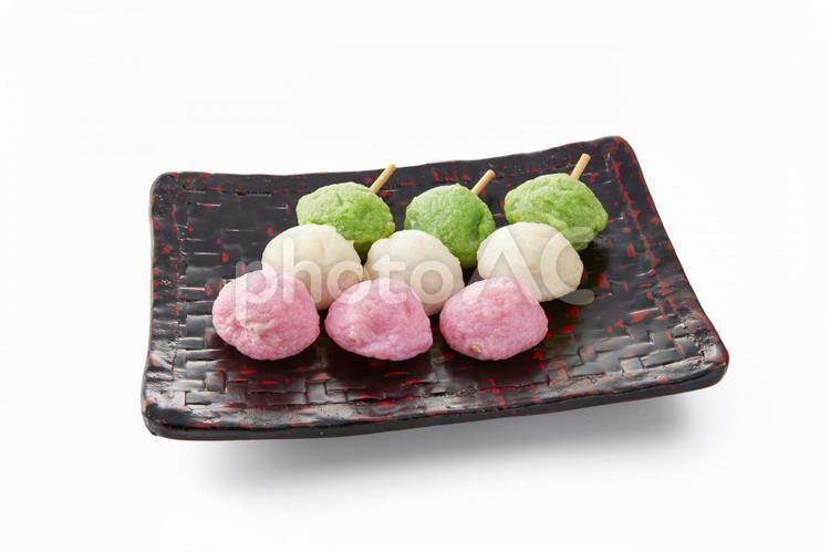 おでんの具材　三色だんご 三色だんご,おでん,おでん具材の写真素材