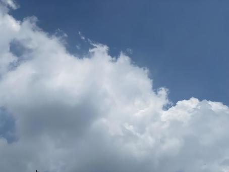 青空に雲 青空に雲の写真